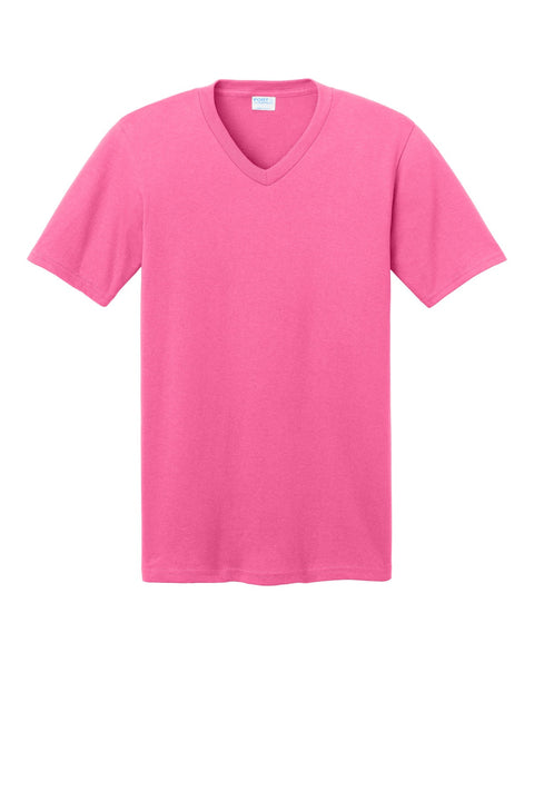 Port & Co PC54V Core Cotton V-Neck Tee