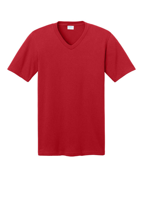 Port & Co PC54V Core Cotton V-Neck Tee