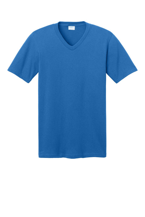 Port & Co PC54V Core Cotton V-Neck Tee