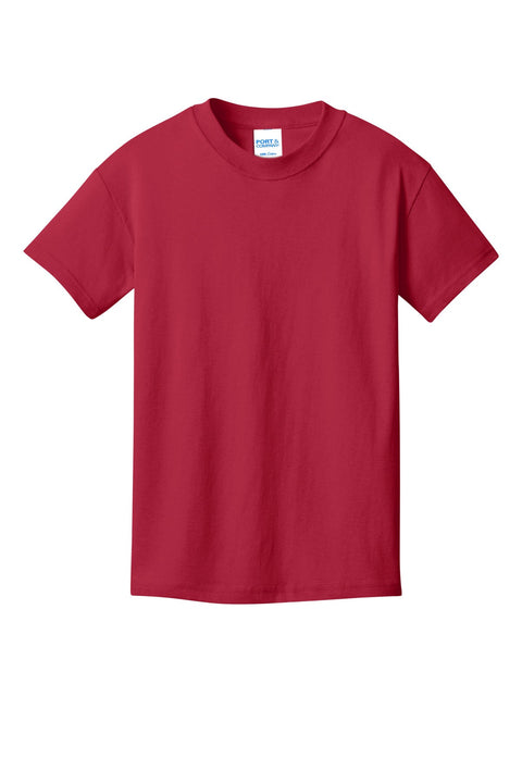 Port & Co PC54YDTG Youth Core Cotton DTG Tee