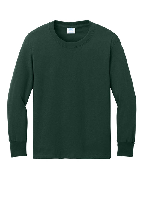Port & Co PC54YLS Youth Long Sleeve Core Cotton Tee