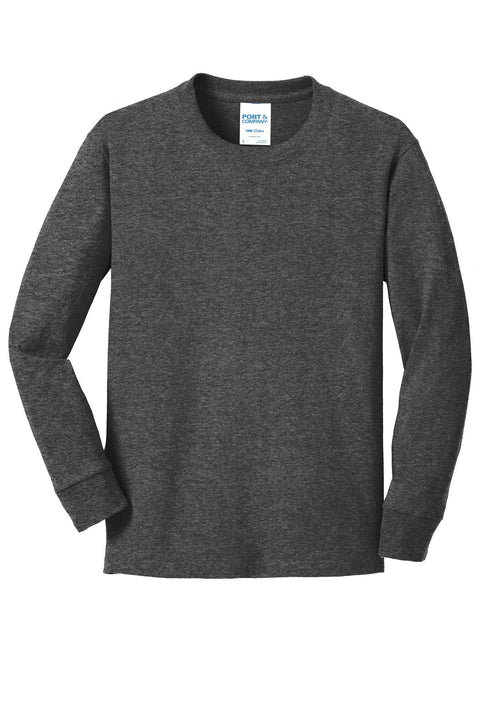 Port & Co PC54YLS Youth Long Sleeve Core Cotton Tee