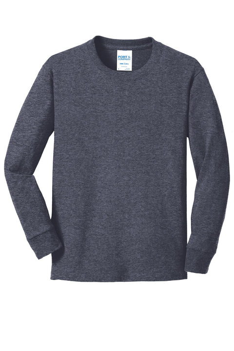 Port & Co PC54YLS Youth Long Sleeve Core Cotton Tee