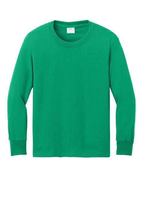 Port & Co PC54YLS Youth Long Sleeve Core Cotton Tee