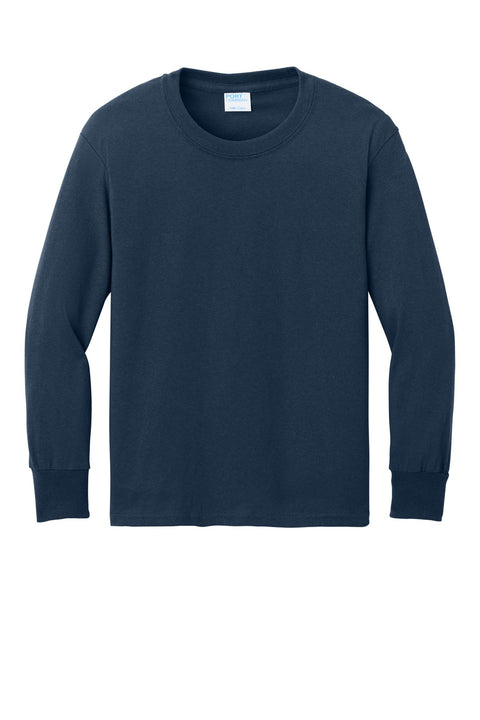 Port & Co PC54YLS Youth Long Sleeve Core Cotton Tee