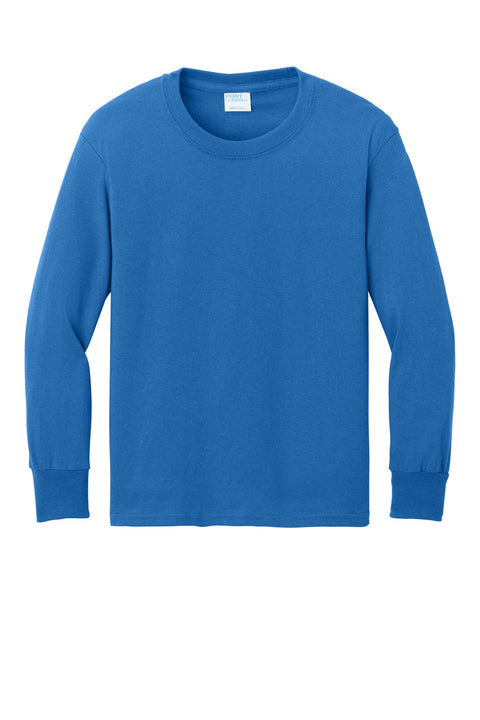 Port & Co PC54YLS Youth Long Sleeve Core Cotton Tee