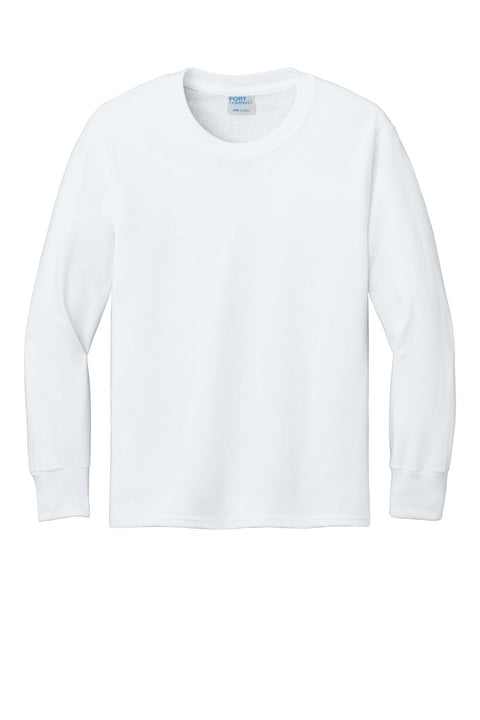Port & Co PC54YLS Youth Long Sleeve Core Cotton Tee