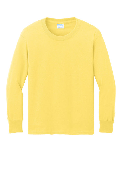 Port & Co PC54YLS Youth Long Sleeve Core Cotton Tee