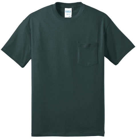 Port & Co PC55PT Tall Core Blend Pocket Tee