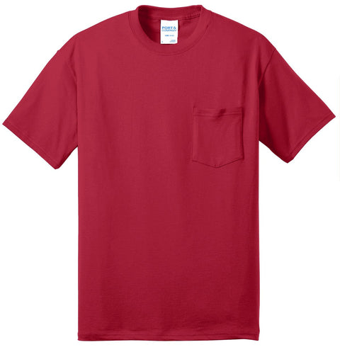 Port & Co PC55PT Tall Core Blend Pocket Tee