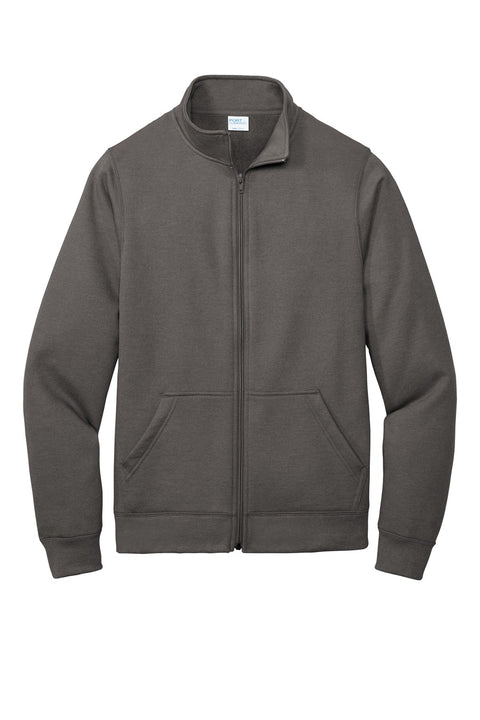 Port & Co PC78FZ Core Fleece Cadet Full-Zip Sweatshirt