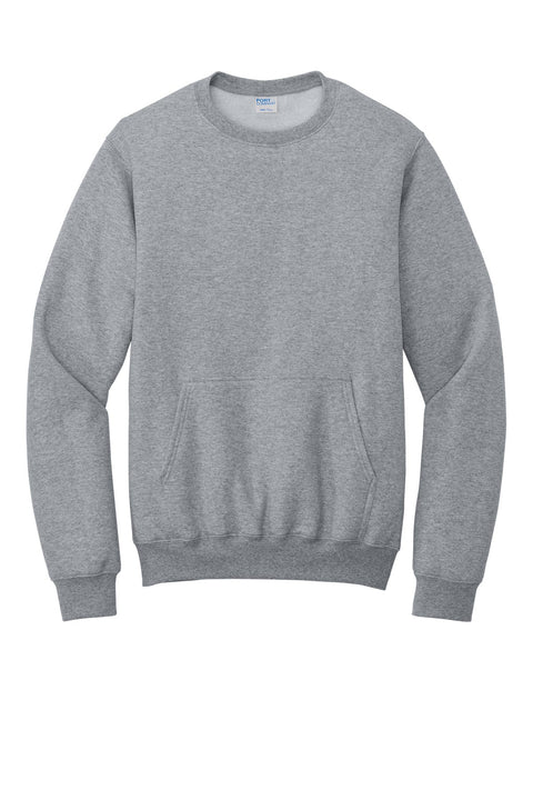 Port & Co PC78PKT Core Fleece Crewneck Pocket Sweatshirt