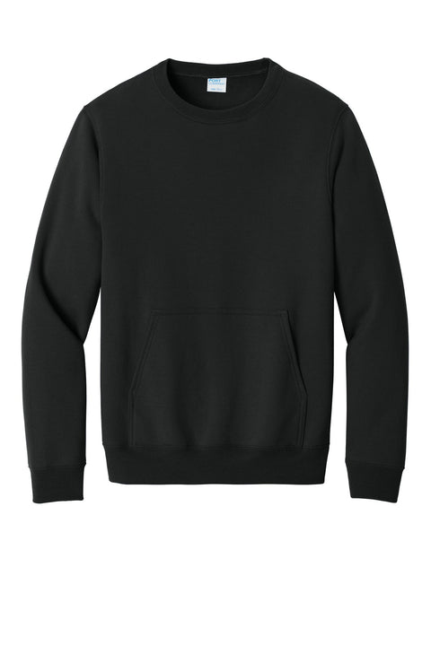 Port & Co PC78PKT Core Fleece Crewneck Pocket Sweatshirt