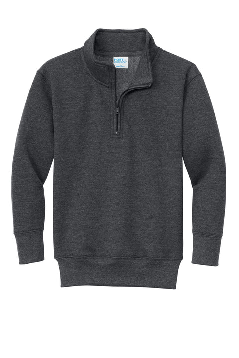 Port & Co PC78YQ Youth Core Fleece 1/4-Zip Pullover Sweatshirt