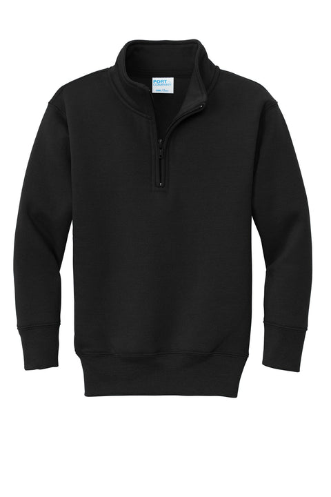 Port & Co PC78YQ Youth Core Fleece 1/4-Zip Pullover Sweatshirt