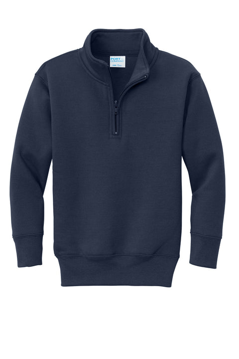 Port & Co PC78YQ Youth Core Fleece 1/4-Zip Pullover Sweatshirt