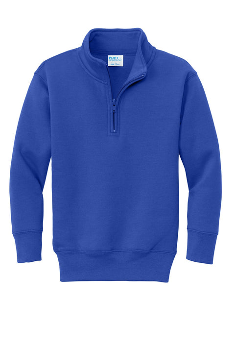 Port & Co PC78YQ Youth Core Fleece 1/4-Zip Pullover Sweatshirt