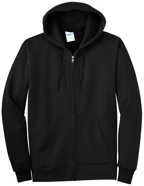 Port & Co PC90ZHT Tall Essential Fleece Full-Zip Hooded Sweatshirt