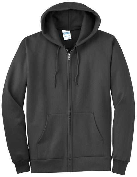 Port & Co PC90ZHT Tall Essential Fleece Full-Zip Hooded Sweatshirt
