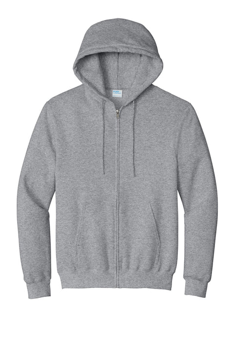 Port & Co PC90ZH Essential Fleece Full-Zip Hooded Sweatshirt