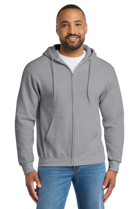 Port & Co PC90ZH Essential Fleece Full-Zip Hooded Sweatshirt