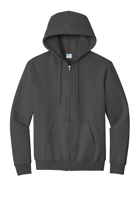 Port & Co PC90ZH Essential Fleece Full-Zip Hooded Sweatshirt