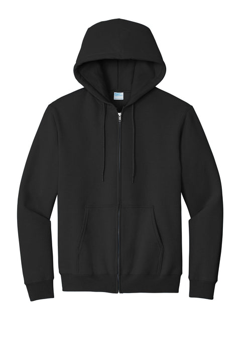 Port & Co PC90ZH Essential Fleece Full-Zip Hooded Sweatshirt