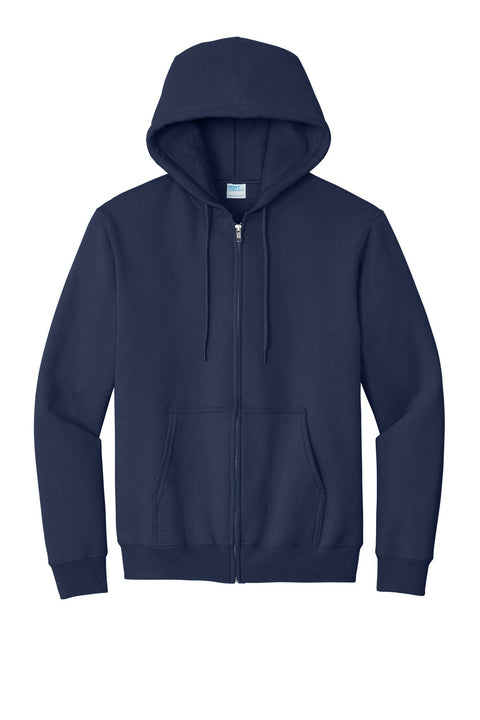 Port & Co PC90ZH Essential Fleece Full-Zip Hooded Sweatshirt