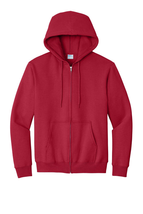 Port & Co PC90ZH Essential Fleece Full-Zip Hooded Sweatshirt