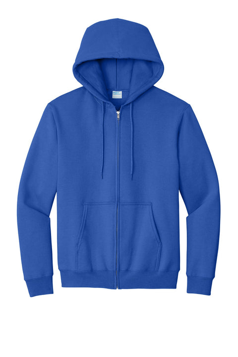 Port & Co PC90ZH Essential Fleece Full-Zip Hooded Sweatshirt