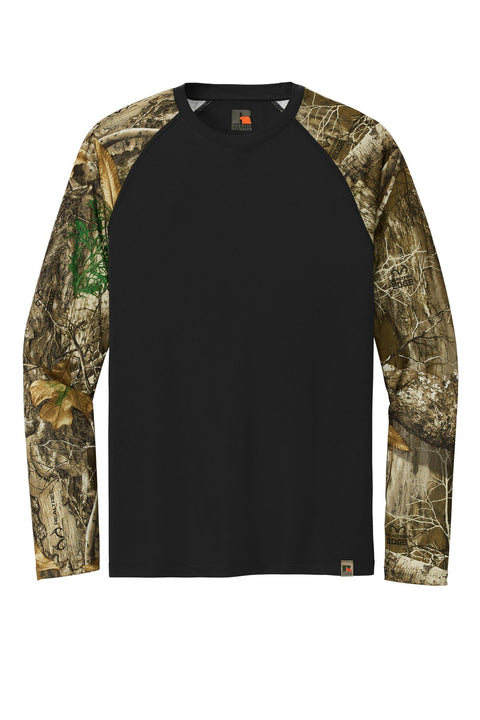 Russell Outdoors RU151LS Realtree Colorblock Performance Long Sleeve Tee