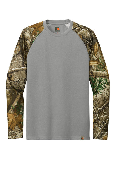 Russell Outdoors RU151LS Realtree Colorblock Performance Long Sleeve Tee