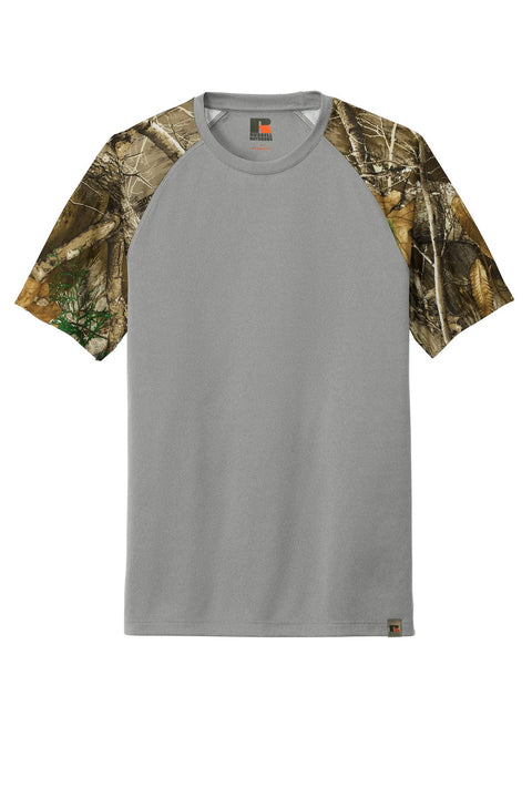 Russell Outdoors RU151 Realtree Colorblock Performance Tee