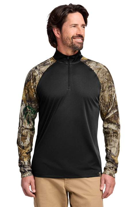 Russell Outdoors RU152 Realtree Colorblock Performance 1/4-Zip