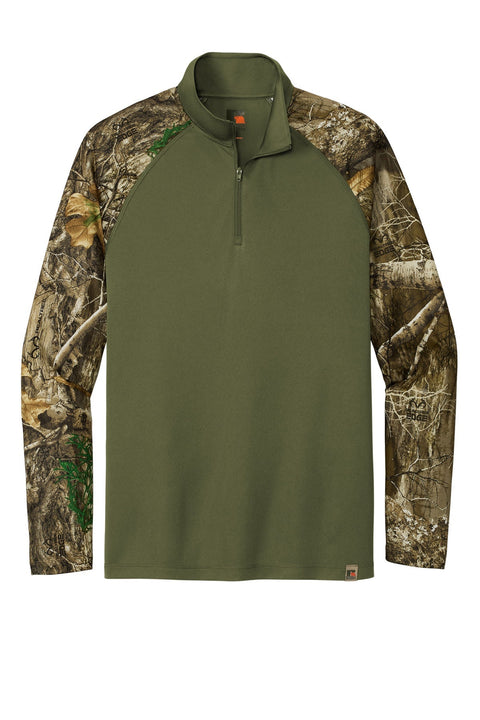 Russell Outdoors RU152 Realtree Colorblock Performance 1/4-Zip