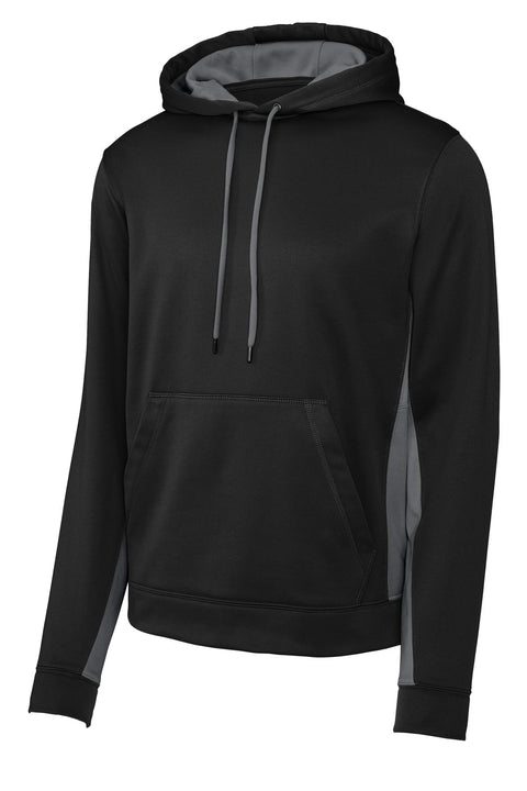 Sport-Tek ST235 Sport-Wick Fleece Colorblock Hooded Pullover