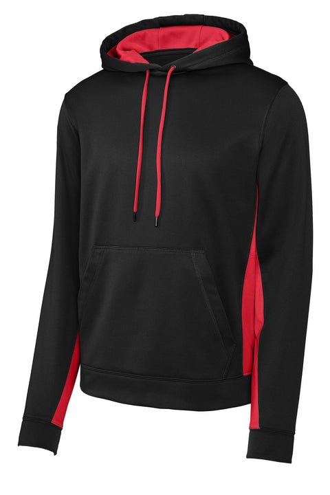 Sport-Tek ST235 Sport-Wick Fleece Colorblock Hooded Pullover