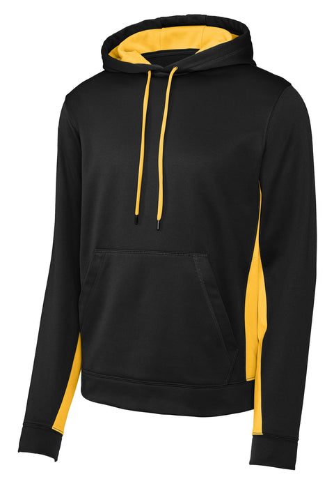 Sport-Tek ST235 Sport-Wick Fleece Colorblock Hooded Pullover