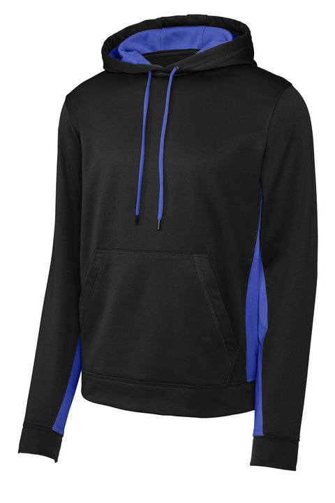 Sport-Tek ST235 Sport-Wick Fleece Colorblock Hooded Pullover