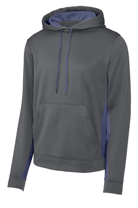 Sport-Tek ST235 Sport-Wick Fleece Colorblock Hooded Pullover