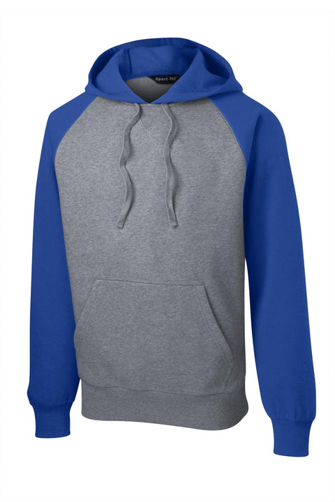Sport-Tek ST267 Raglan Colorblock Pullover Hooded Sweatshirt