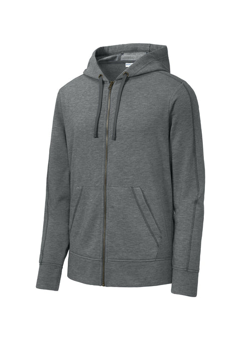 Sport-Tek ST293 PosiCharge  Tri-Blend Wicking Fleece Full-Zip Hooded Jacket