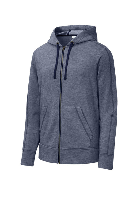 Sport-Tek ST293 PosiCharge  Tri-Blend Wicking Fleece Full-Zip Hooded Jacket