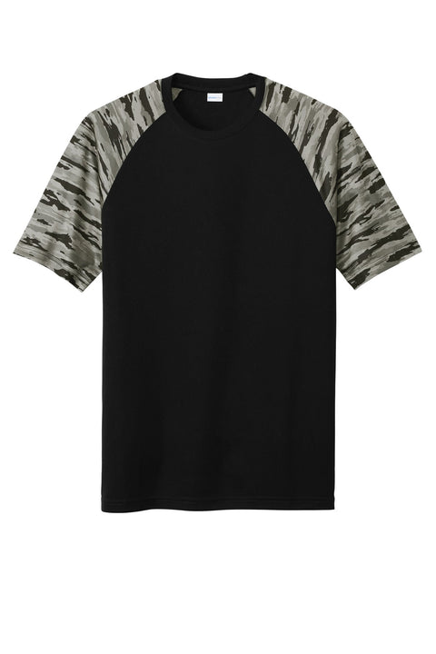 Sport-Tek ST376 Drift Camo Colorblock Tee