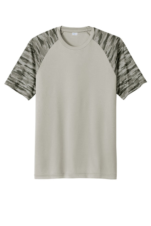 Sport-Tek ST376 Drift Camo Colorblock Tee