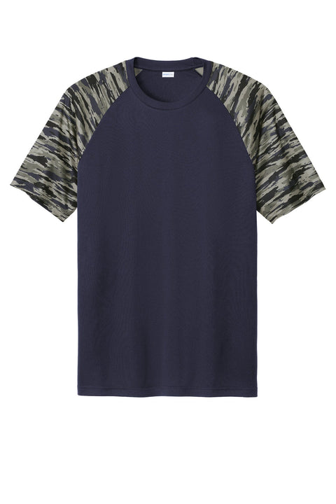 Sport-Tek ST376 Drift Camo Colorblock Tee