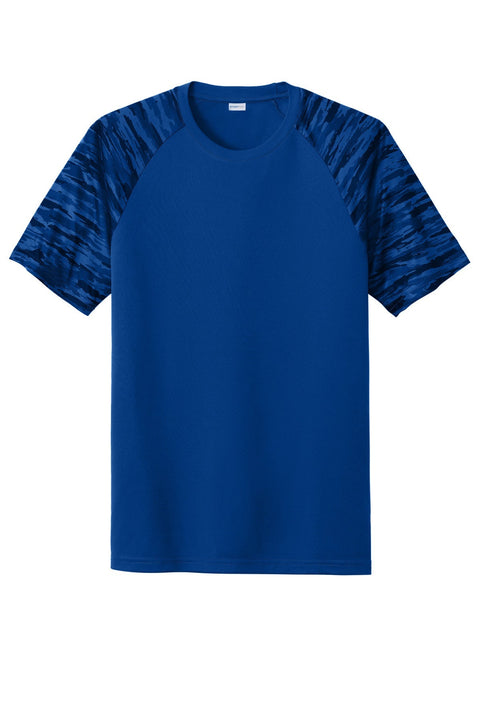 Sport-Tek ST376 Drift Camo Colorblock Tee