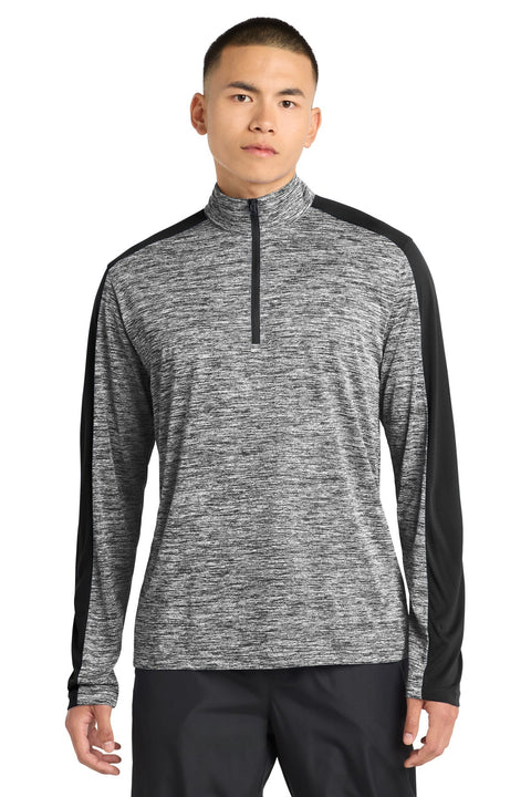 Sport-Tek ST397 PosiCharge Electric Heather Colorblock 1/4-Zip Pullover