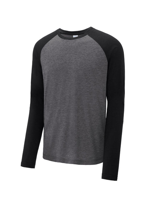 Sport-Tek ST400LS PosiCharge  Long Sleeve Tri-Blend Wicking Raglan Tee