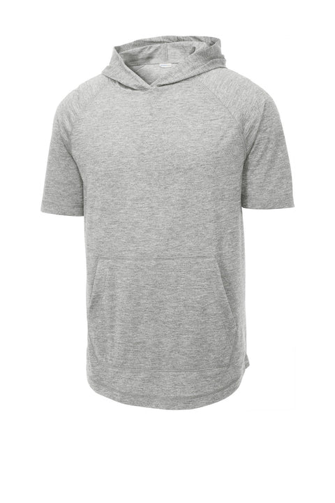 Sport-Tek ST404 PosiCharge  Tri-Blend Wicking Short Sleeve Hoodie